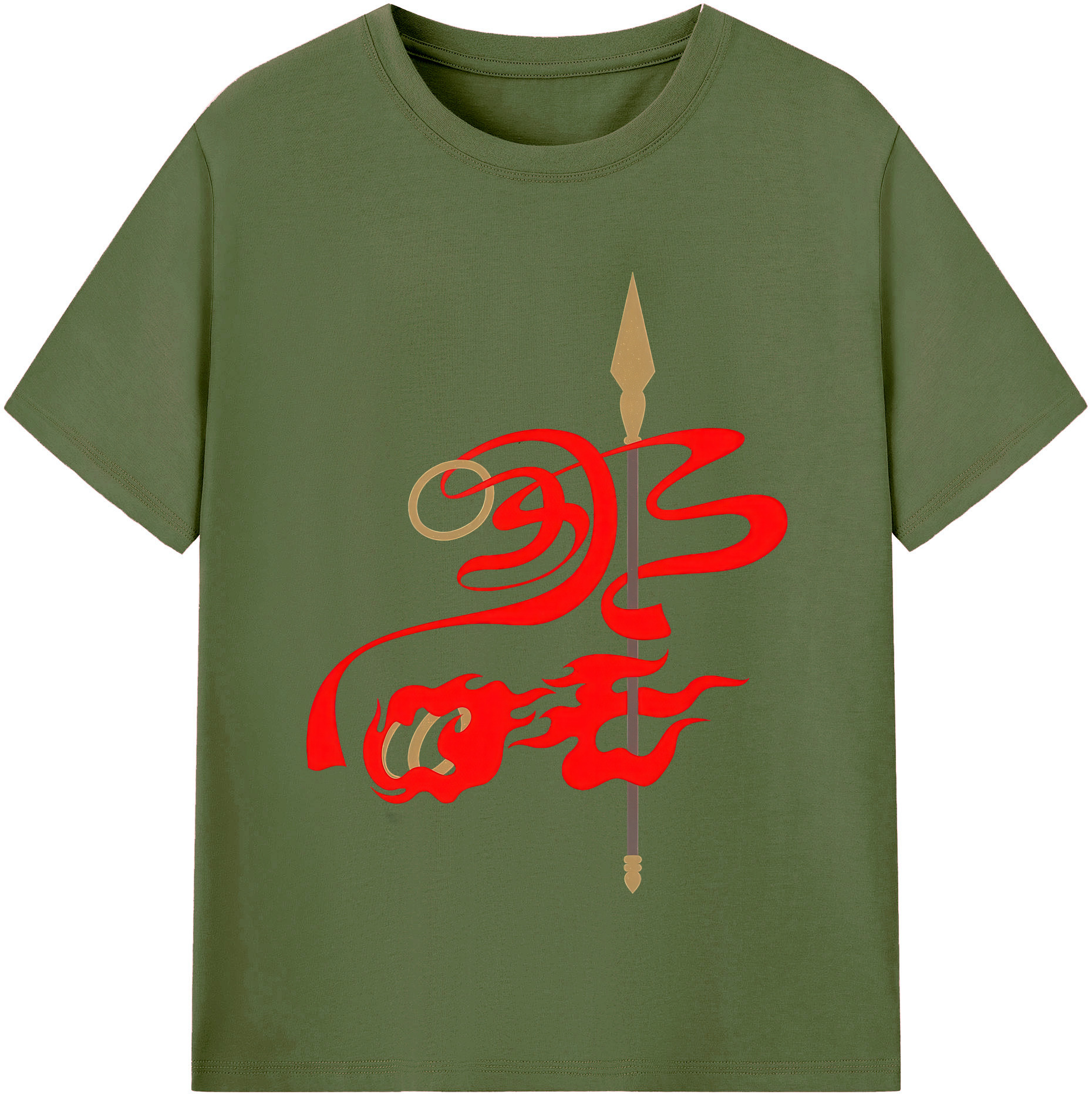 （画像用） Ne Zha 2 ナタ 魔童の大暴れ 綿100％半袖Tシャツ（フロントプリント）